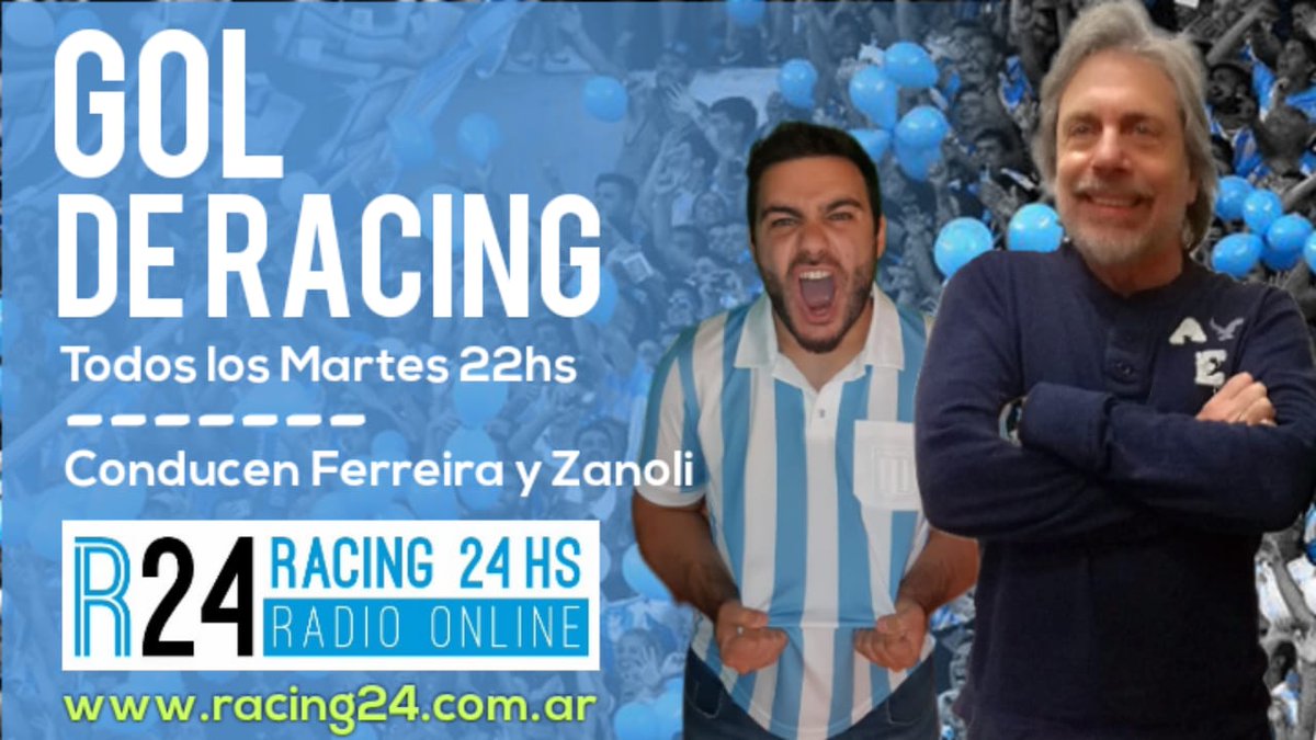 racing24ok's tweet photo. LA REPE DE #GOLDERACING (@racing_gol) DEL MARTES 05-04-2022

HOY:  Especial Chango Cárdenas.

Conducen: Ricardo Zanoli, @ChichoFerreira @Scarpatou 
AUDIO:
https://t.co/xqjlDbNbke https://t.co/gAmIGFgSJ9