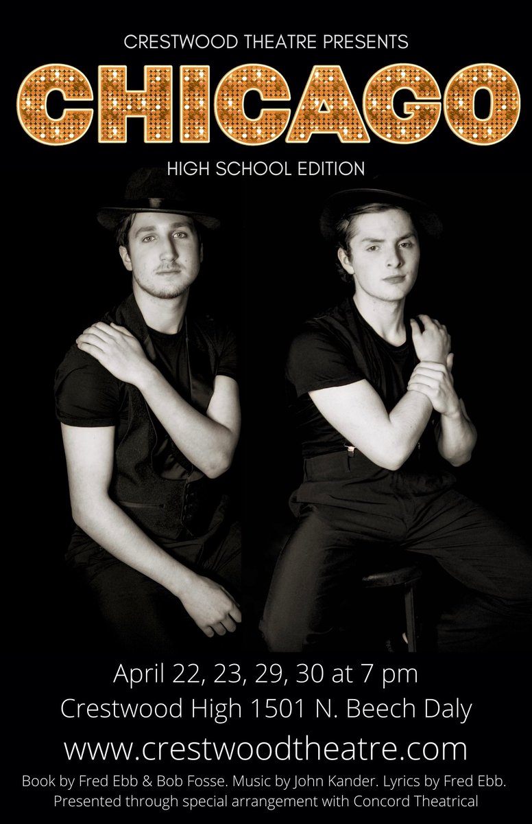CrestwoodDrama's tweet photo. https://t.co/QjNi3fqVOk

 #crestwoodtheatre #chicagomusical #musical #dearbornheights #highschooledition #drama #theatre #theatre #students https://t.co/IYGaGK9mBs