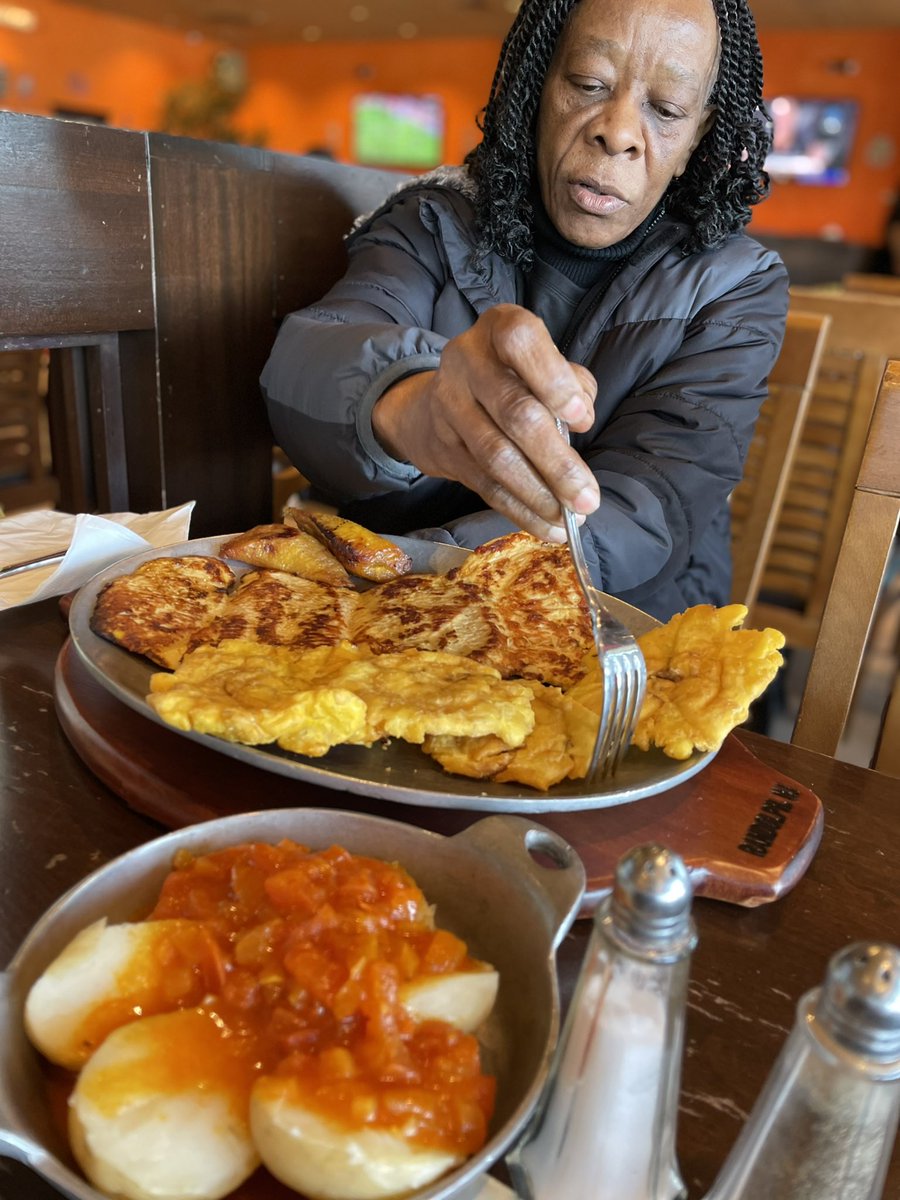 I remember when my mom used to save money to buy hot dogs for us to eat with Rice. This is an amazing moment, I took Mom out last week and gave her the menu to pick whatever she wants. #loveyoumom