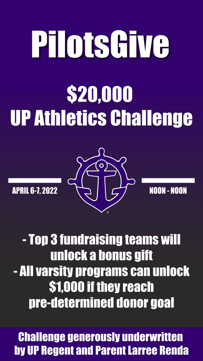 PortlandPilots's tweet photo. Tomorrow is PilotsGive! A generous donor, Larree Renda, is hoping to inspire each team to double their roster size with donors!!!
#WeArePortland
#GoPilots
#PilotsGive https://t.co/7jsfNeVOCe
