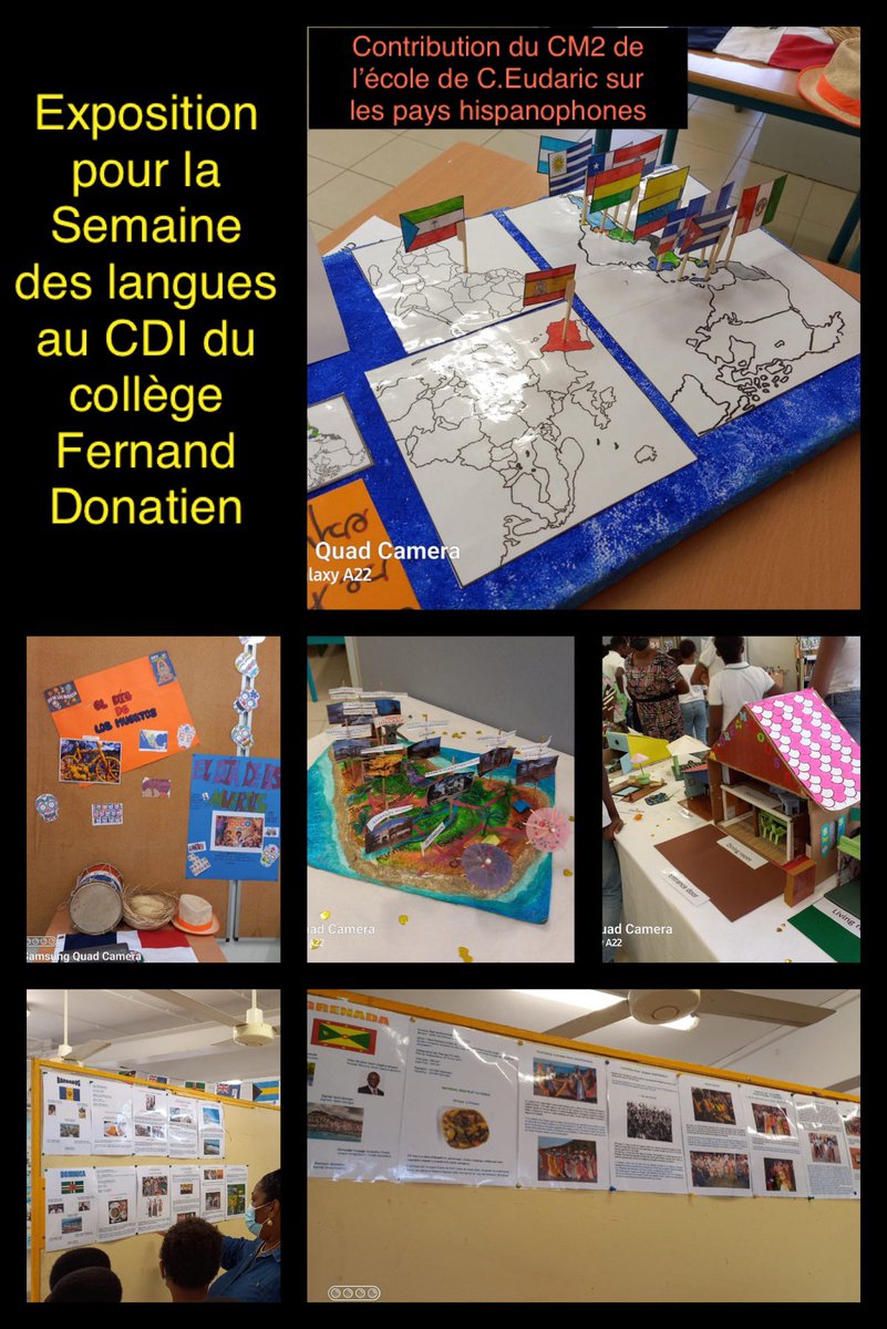 projet collaboratif cycle 3-cycle 4 pour #SemaineDesLangues dans le #REPFernandDonatien avec le CM2 de DillonA Constant Eudaric : les pays hispanophones #lesCM2fontEspagnol #pasquelanglais <a href="/EPrioritaire972/">Edu_Prioritaire972</a> <a href="/olivier_tilly/">tilly olivier</a> @julieBurton972