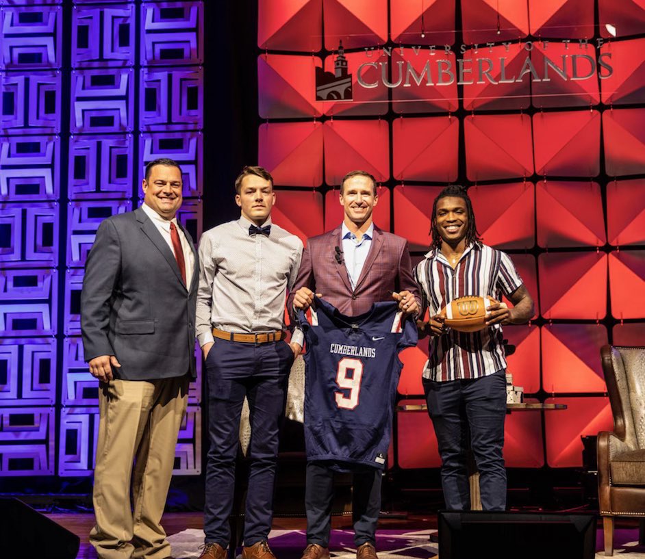 “We needed the adversity to get us where we are today.” ~<a href="/drewbrees/">Drew Brees</a> 

Thankful for an incredible evening for our university and our program.
#LEADERSHIP

<a href="/UCumberlands/">University of the Cumberlands</a> <a href="/UC_Patriots/">UC Athletics</a> 
🔴⚪️🔵
#ALLIN #GoPats