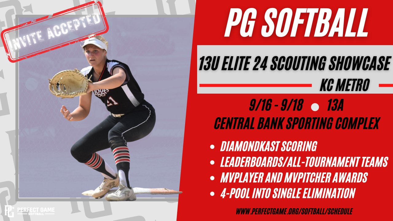 Perfect game softball on twitter 13u elite 24 scouting showcase