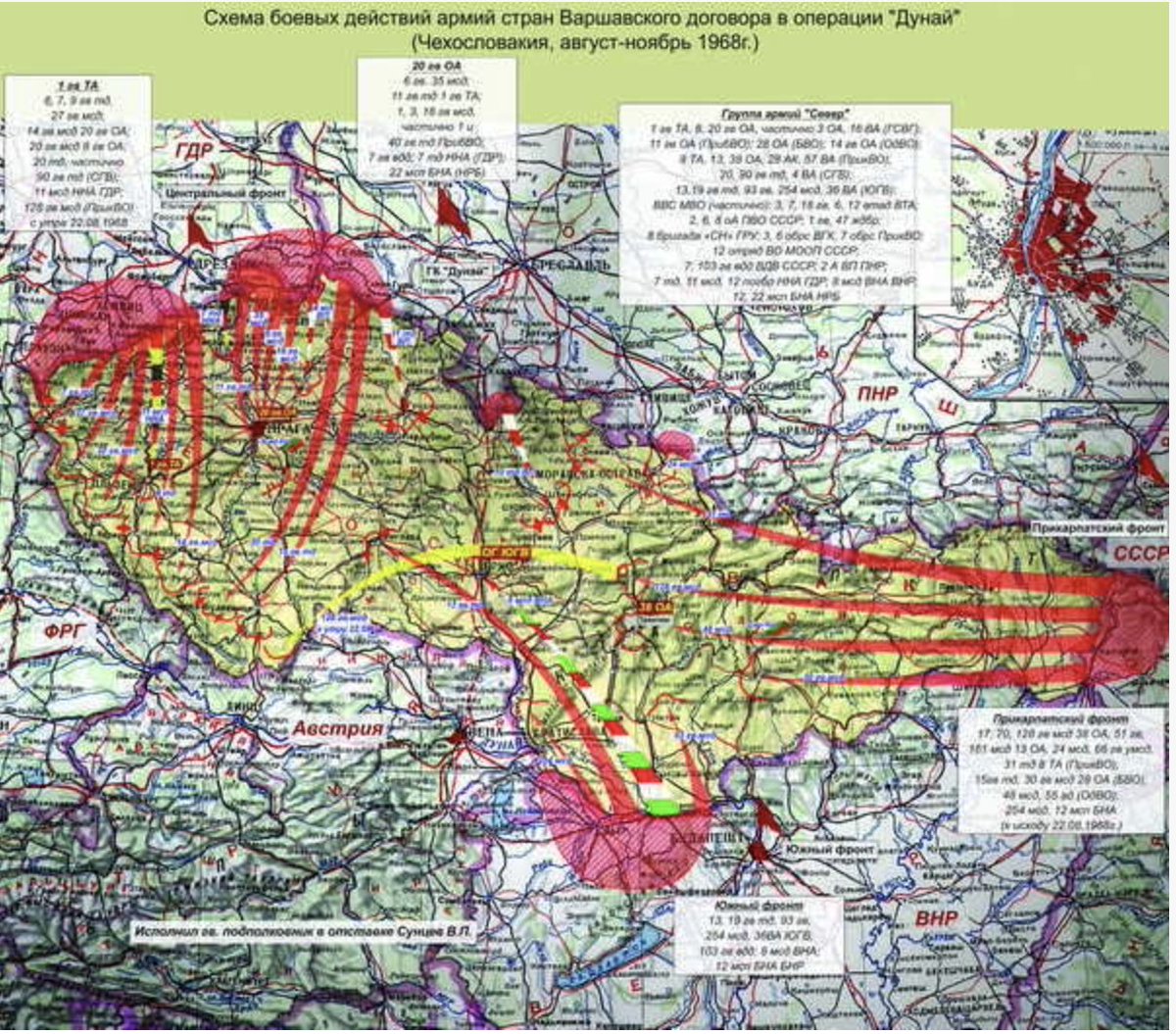 Although the land invasion 2022 was modelled after 1968, it was worse prepared. In 1968 Czechoslovakia was attacked by an enormous force of 500 000 coming in two echelons. First echelon of 250 000 pushes forward, second one come next, occupies territory and secures supply lines