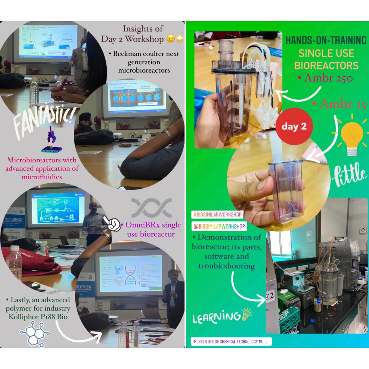 PiyushV34065189's tweet photo. “An investment in knowledge pays best interest”… 😉😎⚗️🧪🧫
Day 2 of metabolomics workshop is enthusiastic, confident and market-oriented 😎📚.
We are here enlightened with next generation products ⚙️🤖. Please have a look at the image attached below 👇🏻🌟
#biosimilarworkshop https://t.co/ic2wCad81j