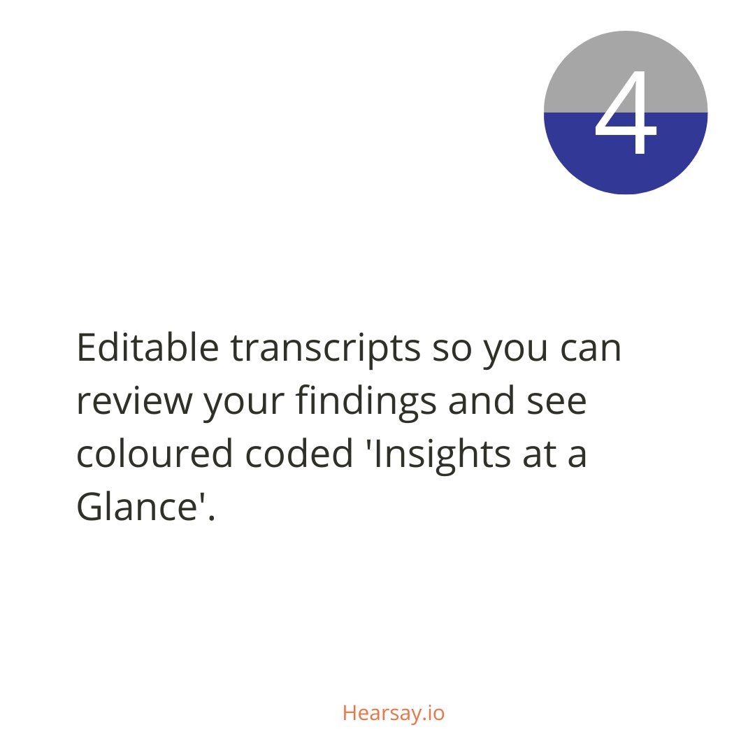 Hearsayplatform's tweet image. Feature 4 in the latest release is ... Insights at a Glance. 🌟👊 Not only can see your in-the-moment tags and notes, you can now edit all your AI transcripts and mark up more themes, colour coding them for further analysis.  #restech #interviewtech #saas #ux #futureofwork #qual
