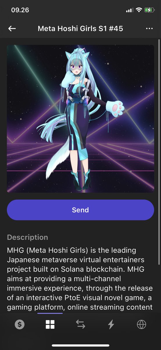 Big thanks for <a href="/metahoshigirls/">Meta Hoshi Girls💞</a> , this is my first nft in solana network , i also hope ur project can be one of the best. #MetaHoshiGirls