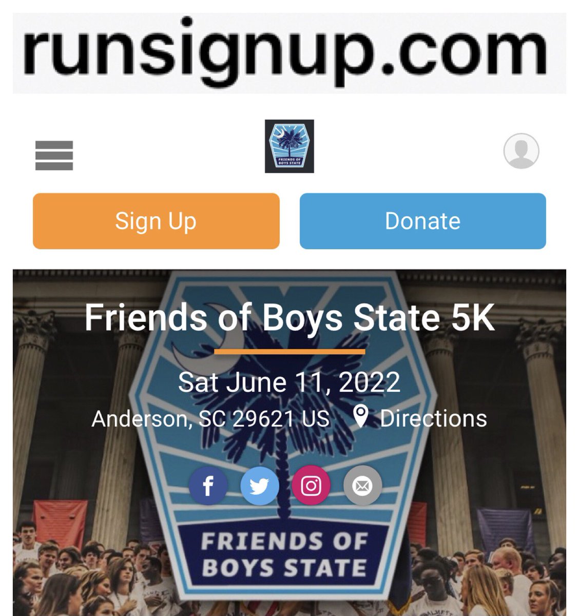 DavesRunSC's tweet photo. Congrats @WalkerNettles Travis Bonds, @RushSheppard John Eitel, Xander Reeves, Juston Slate, Tim Sulton, Adam Moore & Many More for your selection to @SCBoysState!
Consider joining us a day early -
June 11 in Anderson! #Runners #NonRunners #FamilyFun
https://t.co/w6sfMk3bEz https://t.co/w47b6mQ6m8
