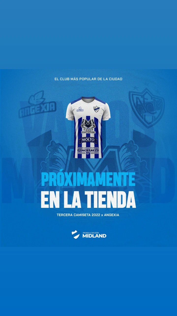 Camiseta Ferrocarril Midland ⚪🔵⚪ en Doble Vidrio. @prensa_midland  @huevorondina_