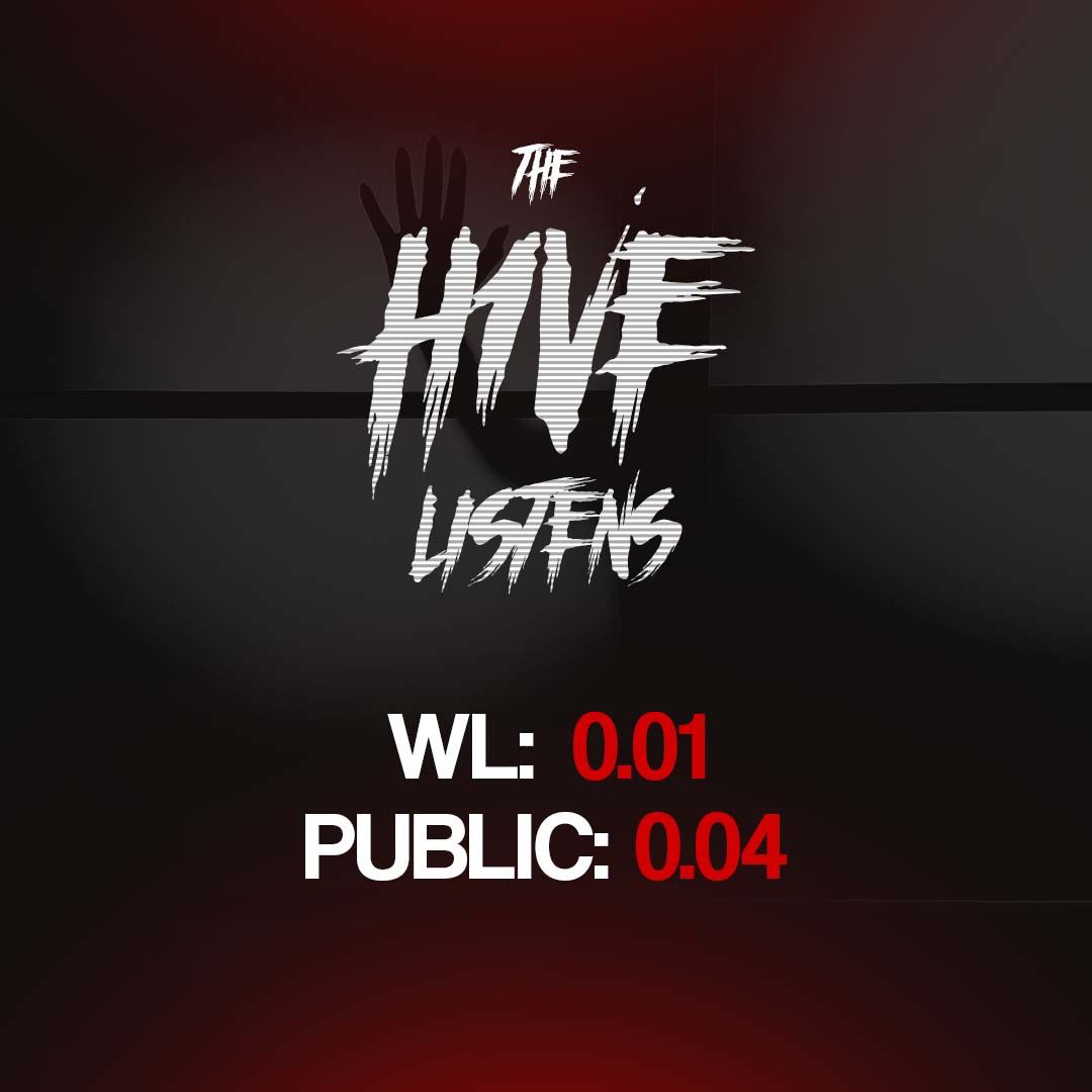 We've decided to go ahead and reduce mint prices. 🔥
We will be refunding all those that minted first; aligned with current prices. 🖤
Our goal is long-term. You've seen our puzzles.👁️👂

Mint site: mint.h1vemind.com 

Check discord for announcements.

#NFT #H1VE #NFTMINT