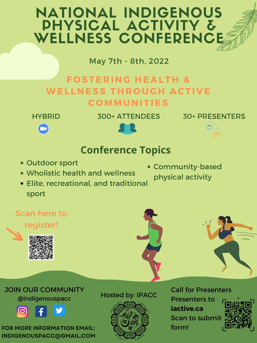 GEOEC's tweet photo. National Indigenous Physical Activity &amp; Wellness Conference

This is the nation’s largest conference on Physical Activity &amp; Wellness for First Nations, Métis and Inuit people.

https://t.co/q42m9LcKPL

#GEOEC #IndigenousPACC #DPAdaily #Indigenous #PhysicalActivity @IndigenousPACC https://t.co/u1MQiEOHxR
