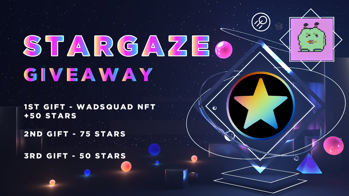 #GiveawayAlert 🌟🌟🌟

To enter the giveaway 
* Follow <a href="/SputnikNetwork/">SPUTNIK</a> <a href="/StargazeZone/">Stargaze ✨🔭</a> &amp; <a href="/CosmosEcosystem/">⚛️ Cosmos Ecosystem ⚛️</a> 🙏
* Like ,RT and mention a friend in comment section 🙌😋