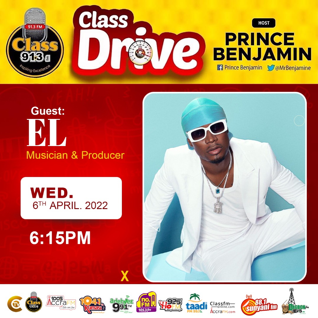 MrBenjamine's tweet photo. Yo! @ELgh_ has got a 2022 Drill hottie. "Ayele" has 2 highlights. One is obvious 😉 Wanna find out about the other? Tune in for my radio show #ClassDrive on @Class913fm &amp; https://t.co/OCcJHzq3h2 from 3 PM. Catch the song &amp; convo with the "Superstar" from 6.15 PM. 

#ELBaby
#Ayele https://t.co/vgZrwWlFix