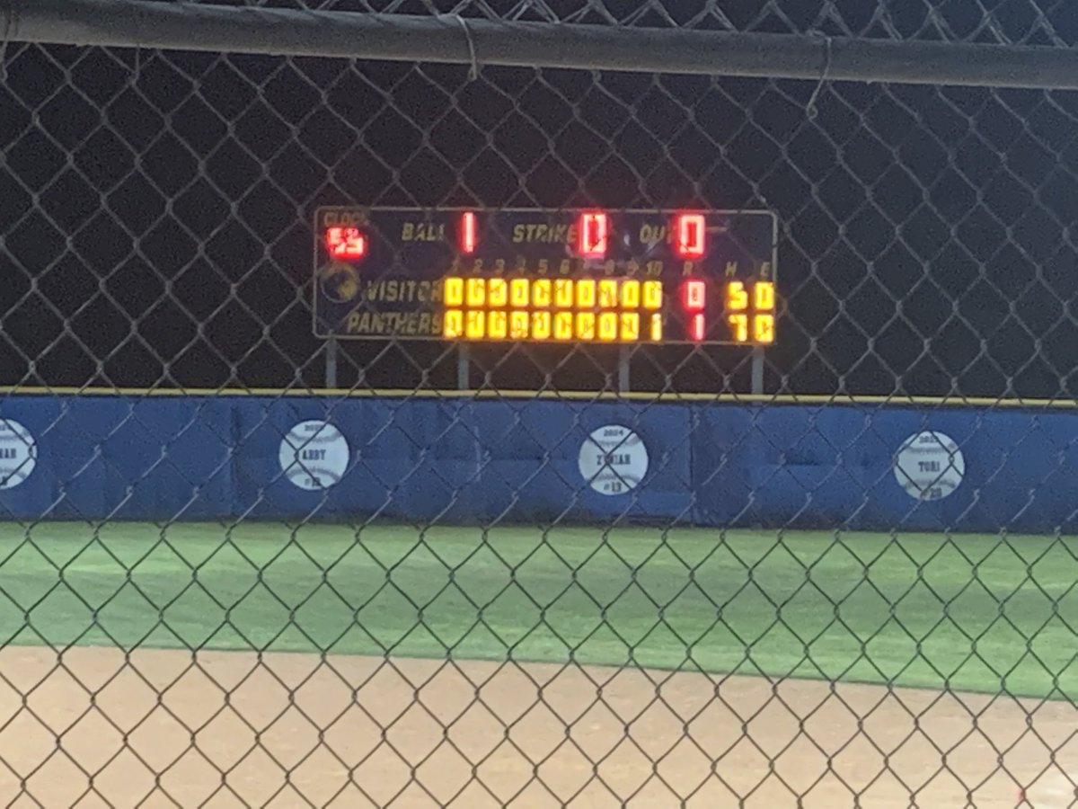 CoachMatt_AHS's tweet photo. You don’t get many of these! 10 inning win. Great game @DelilahRobles52 with 16ks, @M_Ross3 with 2 key hits and Emma Holmes with the RBI in the 10th! #relentless #ThatWasSpecial @phspanthersb @PfISDAthletics https://t.co/aUbWohCKAi