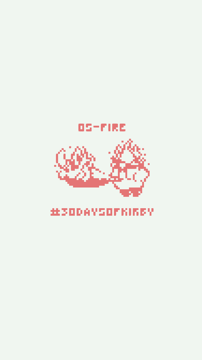 LEOTT_01's tweet photo. #30daysofkirby ! ! ! C: Day Five : 🔥F I R E🔥| #pixelart #Videogame #Monochrome https://t.co/EBlSUFgoOD