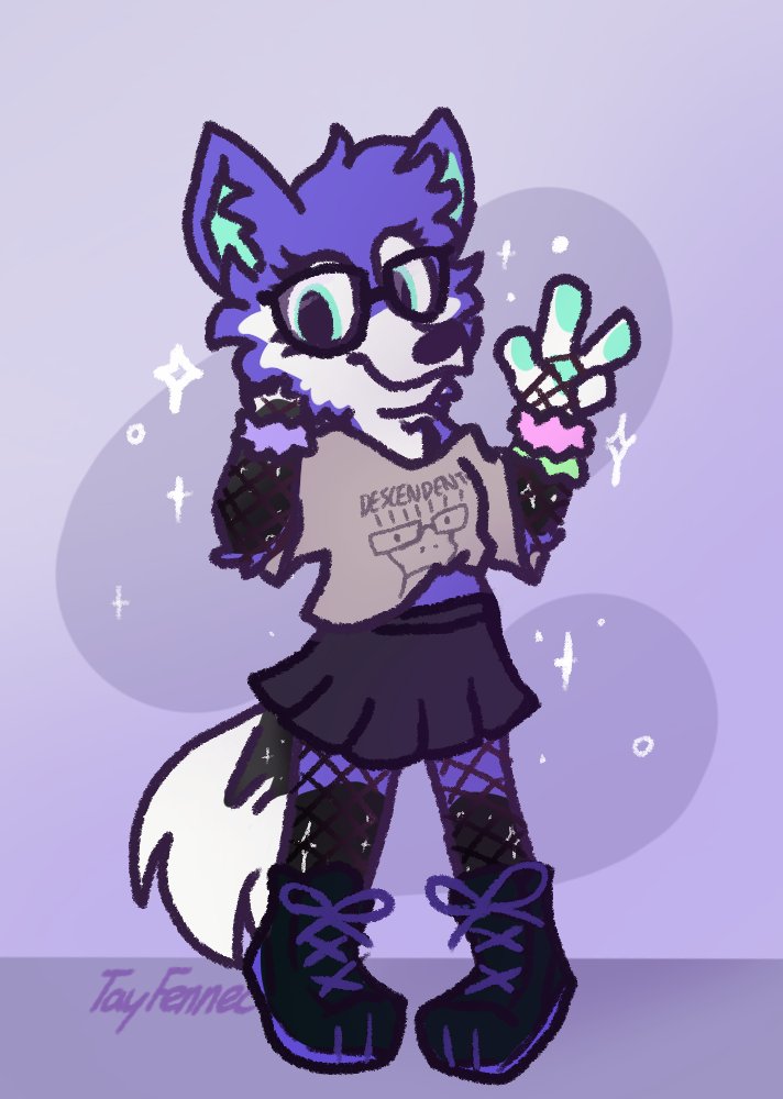 TayFennec's tweet photo. commission done for @MakouUwU !! https://t.co/KvHpii4D9w