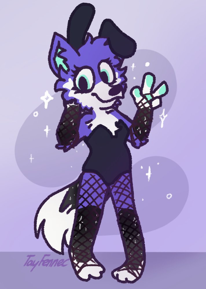 TayFennec's tweet photo. commission done for @MakouUwU !! https://t.co/KvHpii4D9w