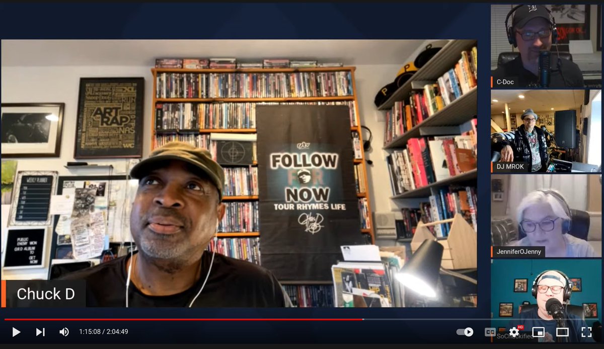 REEEWWWIIINNDD! ICYMI, watch the #replay of our interview with @TheReal45King and a special guest appearance with @MrChuckD! --> youtu.be/fPhnvE4Ox8g #itscdocagain #spitslamrecords