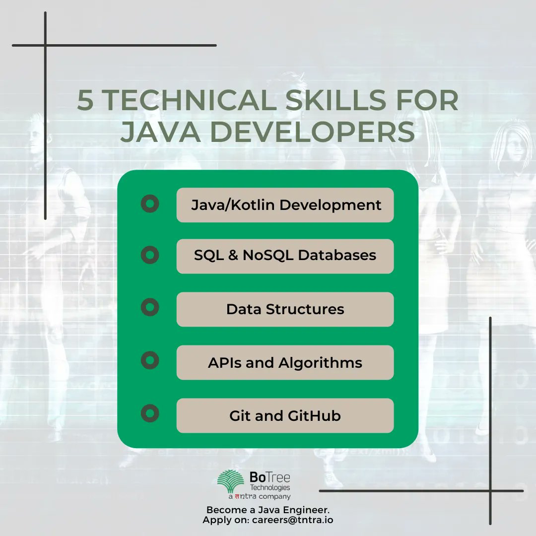BoTreeTech's tweet image. #Javadevelopers are one of the most in-demand developers in today's world. Get the #opportunity to work in an amazing #javateam. Drop your resume on: careers@tntra.io
#javadeveloper #java #javadeveloperjobs #javadevelopment #applytoday #applynow #applyforjob #career #hiringnow