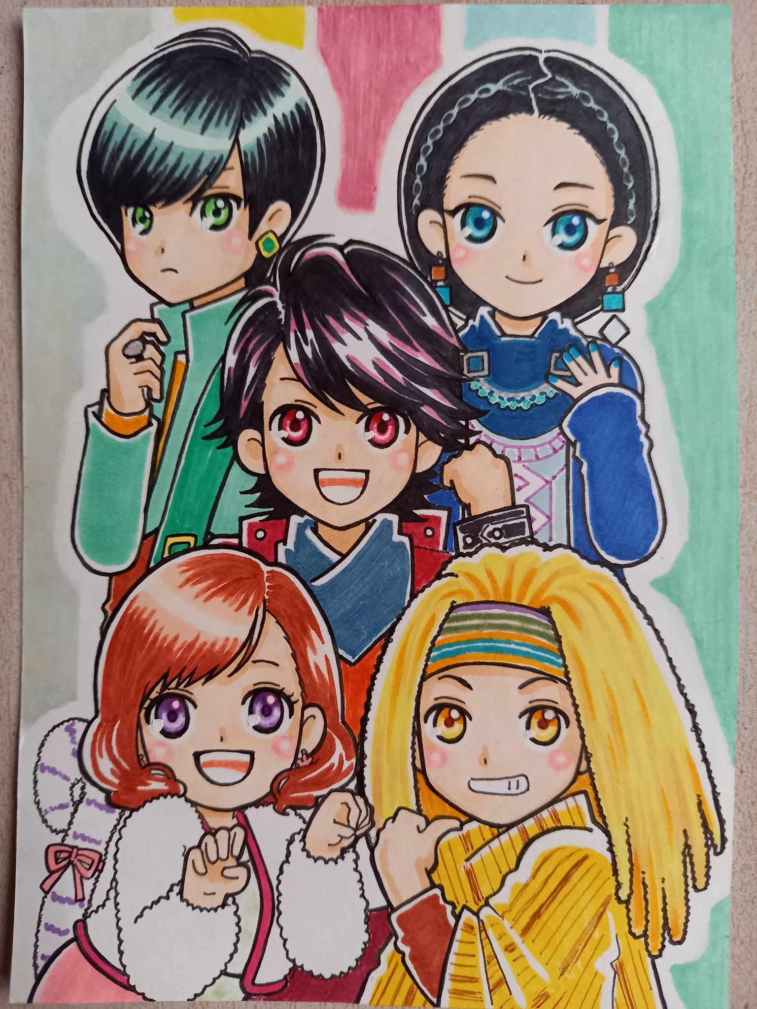 葵 智 ｵﾘｷｬﾗ発表会開催中 動物戦隊ジュウオウジャー ジュウオウジャー イラスト アナログイラスト 特撮イラスト T Co O7dalisnhe Twitter