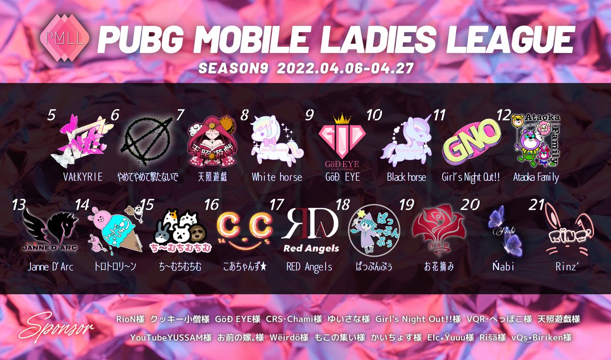 PMLL_PUBG's tweet photo. #PMLL SEASON9-DAY1
本日 22:00~ Match Start 🔥
実況配信 へっぽこさん
https://t.co/8bLXrsRDQh
新シーズン開幕.ᐟ.ᐟ
応援コメントよろしくお願いします - ̗̀📣
#PUBG_MOBILE #女子リーグ https://t.co/FIr23V9us2