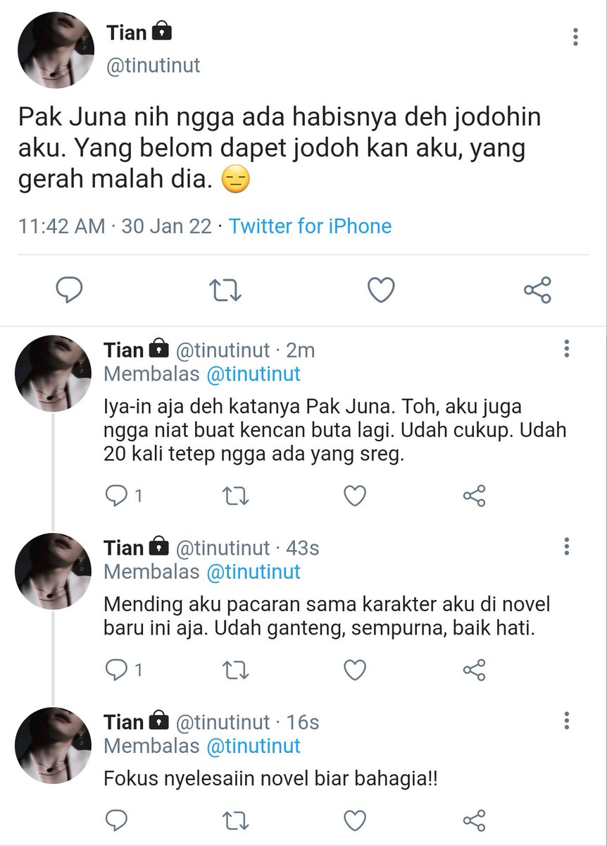 ameuriccano's tweet photo. JAEYONG AU

Tian, seorang penulis novel romansa terkenal tapi tidak pernah mengalami kisah percintaan sama sekali. Mengalami hal ajaib, bertemu dengan seorang pria yang anehnya sama persis dengan karakter novel terbarunya. Apakah novelnya menjadi nyata? https://t.co/J6fqo4N4n5