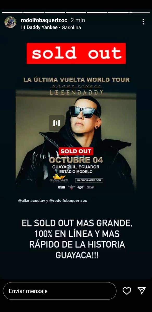pamesarango_'s tweet photo. MÁS RÁPIDO DICE! #daddyyankee #centralticketsec https://t.co/qcnXg340tA