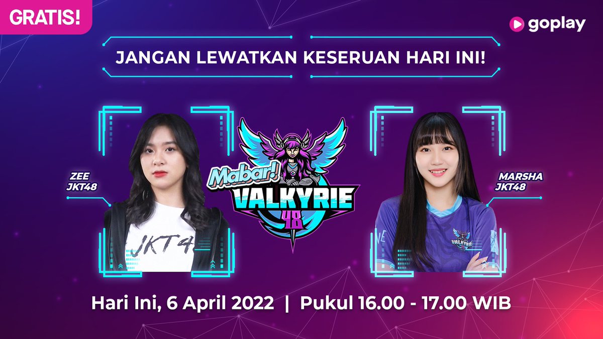paragonpics_'s tweet photo. Seru-seruan bareng @A_ZeeJKT48 dan @L_MarshaJKT48 lagi yuk hari ini di Mabar!🎉
Semoga Zee gak ngeluarin pertanyaan filsafat kaya kemaren🙂 Bakal ada #SaveMarsha part II gak ya? Hihihihi🤫
Stay tuned hanya di @goplayindonesia
Hari ini | 16.00 WIB
Gratis
#JKT48 #JKT48Gemesh https://t.co/AcxoL4gjPs
