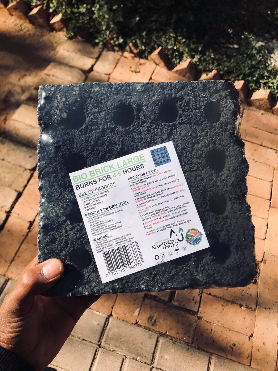Virally_Social's tweet photo. Keep your Chicks / Chickens / Pigs/ Goats/ sheeps/ House warm with our bio bricks u can even Braai on them.
BURNS FOR 5 HRS 🔥🔥
Web: https://t.co/KmDCoGbysD
158 Ruimte Rd, Wierdapark, Centurion, 0157 we deliver nationwide. 📞 - 063 626 7786
#BioBrick
#VirallyHelped https://t.co/kChOfkAcIX