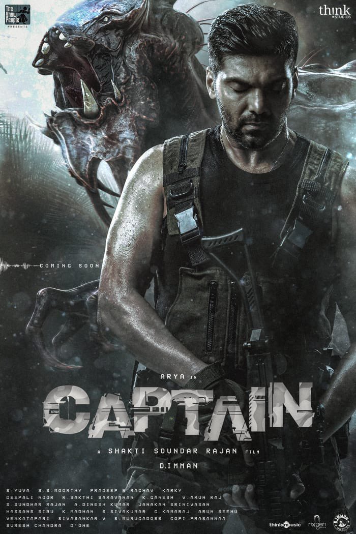 RaviKapoor's tweet photo. Here's the stunning #CaptainFirstLook with @arya_offl in beast-mode and @ShaktiRajan's unique vision!
@SimranbaggaOffc @AishuLekshmi @immancomposer @madhankarky @tkishore555 @NxgenMedia @gopiprasannaa @DoneChannel1 @ThinkStudiosInd @thinkmusicindia #TheShowPeople https://t.co/lOlgnoYIpz
