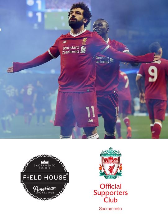 Massive match Sunday.  We'll be at Fieldhouse American Sports Pub for the 8:30am kickoff.  Come join us as we cheer on the Reds!
#LiverpoolFC #olscsacramento #SacramentoReds #YNWA