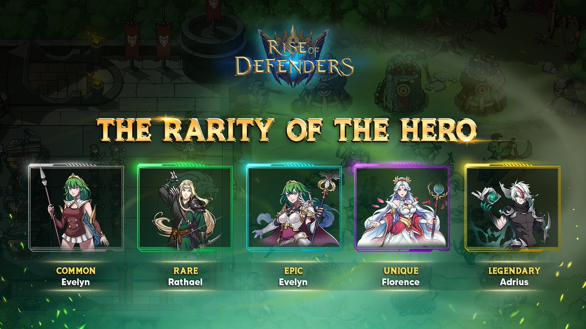 🛡THE RARITY OF THE HERO🛡

The heroes may be of the same class, but their rarity varies. The rarity decides the power and the appearance of each hero. The higher the rarity, the more $RDR you need to own a hero.

👉Visit here
t.me/RiseDefendersA…

#ROD $RDR #Riseofdefenders