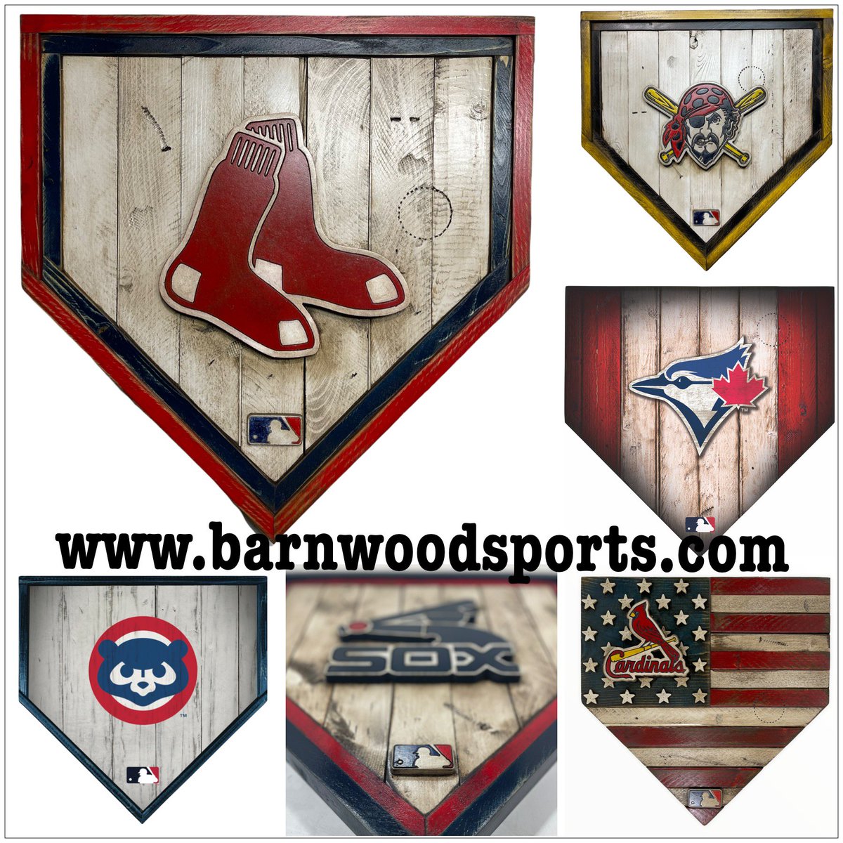 barnwoodsports's tweet photo. 🚨🚨OPENING DAY GIVEAWAY🚨🚨

Barnwood Sports LLC will be giving away to 3 Winners 1-handmade MLB Licensed Heritage Home Plate, 1-MLB Licensed Flag Series Home Plate, and 1-MLB Replica Home Plate, with each winner getting the choice of their team. 

Here’s the scoop… https://t.co/c9sYXZyP1e