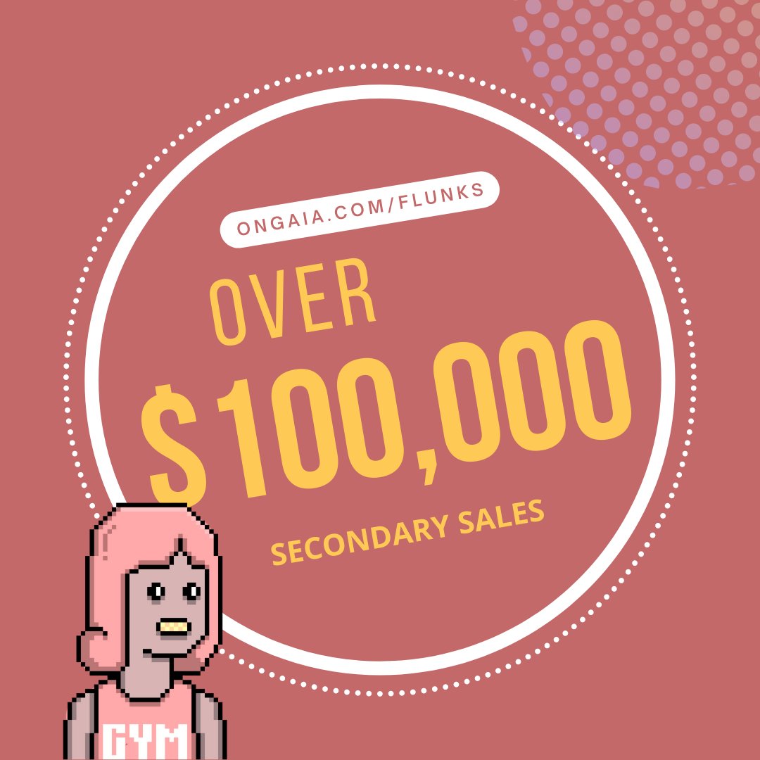 And just like that Flunks has hit over $100k USD in secondary sales in 3 hours!🤯

#onFlow #Flunks