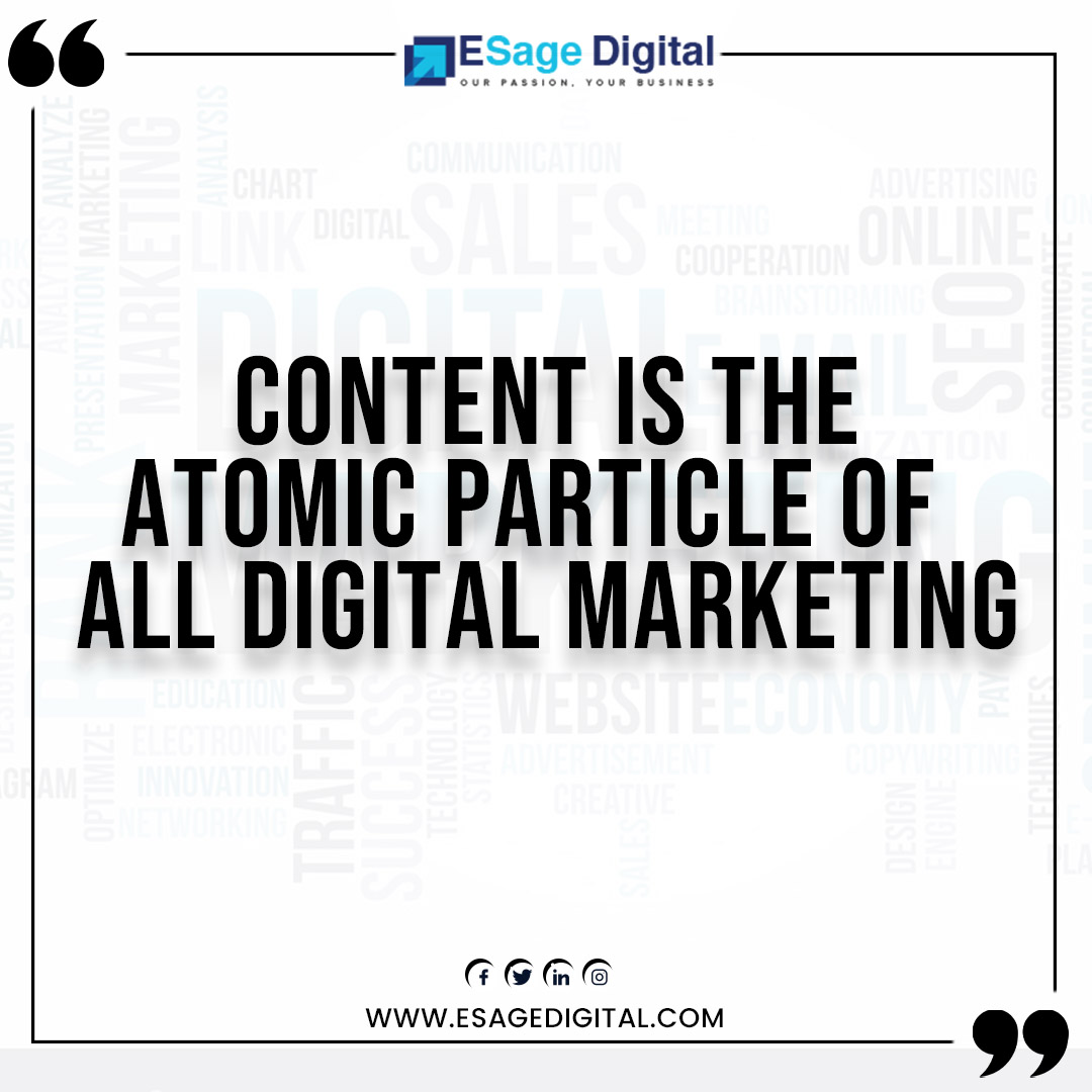 eSageIT's tweet photo. Content is the atomic particle of all digital marketing
.
.
#contentwriting #contentmarketing #contentwriter #digitalmarketing #contentcreator #copywriting #seo https://t.co/xN5vESR4tI