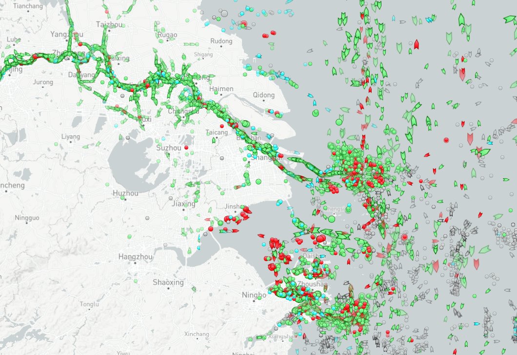 A bit of chaos at the Shanghai Port thanks to the lockdowns.  Let's see what the knock on effect is! 🛳