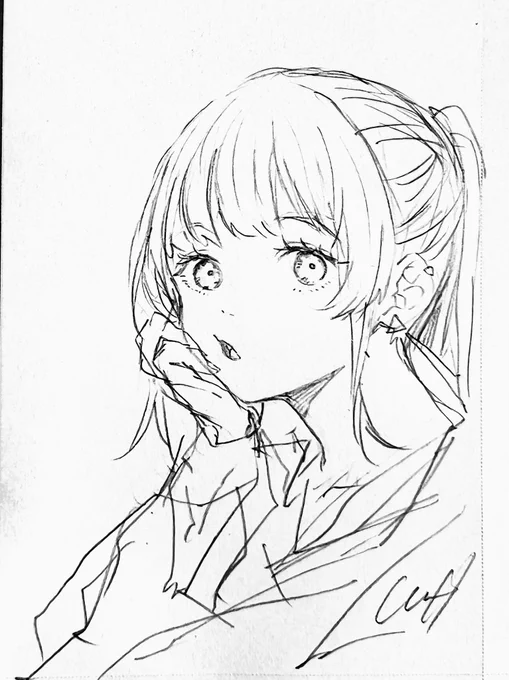 A little during lunch break_✍Drawing 