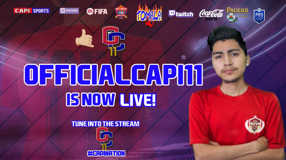 capifg11's tweet photo. WE ARE LIVE!
@STRECONN
@TwitchsFinest
https://t.co/Xdj6i053z2
#supportsmallstreamers
#CNALive
#CapiNation
#FUT
#FIFA22
#CNXI
#ProClubs
*Gameplay
*Banter
*Chill Vibes
https://t.co/29avQoGg3o https://t.co/hEjaOJpndE