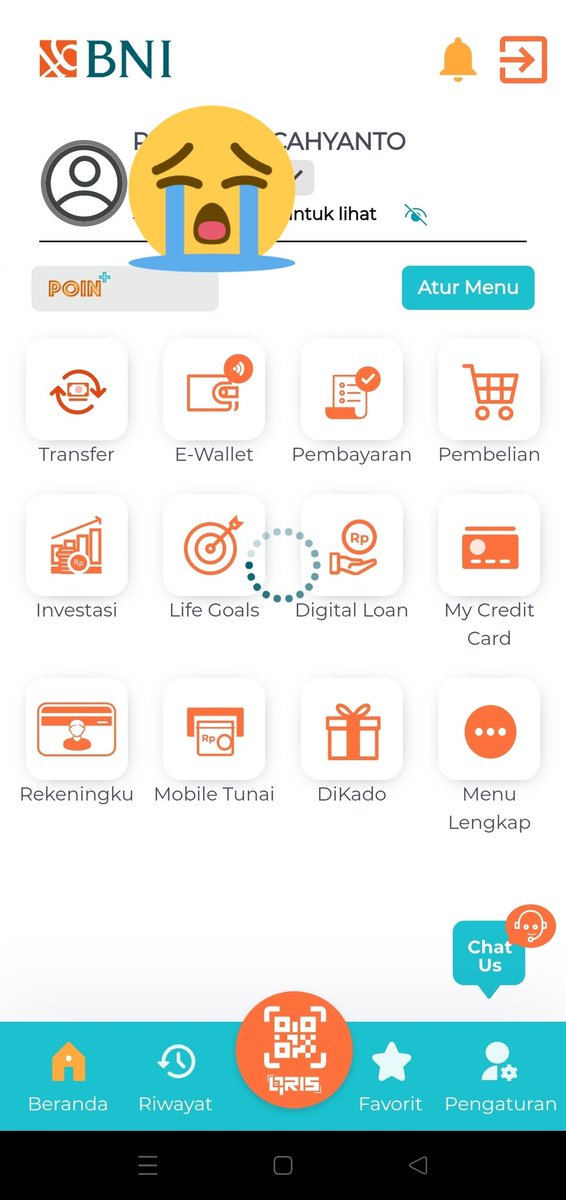 RullyNGS's tweet photo. @BNICustomerCare min, mbanking lg trouble ato gmn yak?
saya mau transfer tp muter mulu ini loading nya https://t.co/w7uHYoTTwI