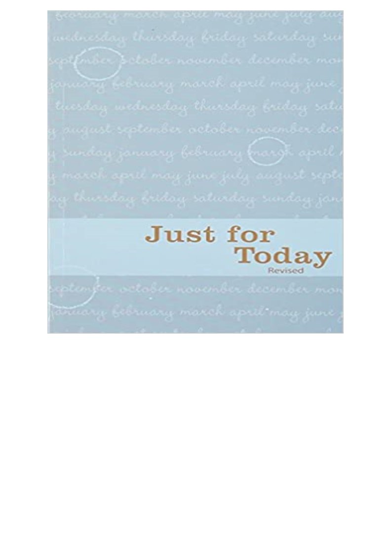 READ/DOWNLOAD@? Just for Today: Daily Meditations for Recovering ...