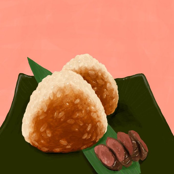 焼きおにぎりのtwitterイラスト検索結果