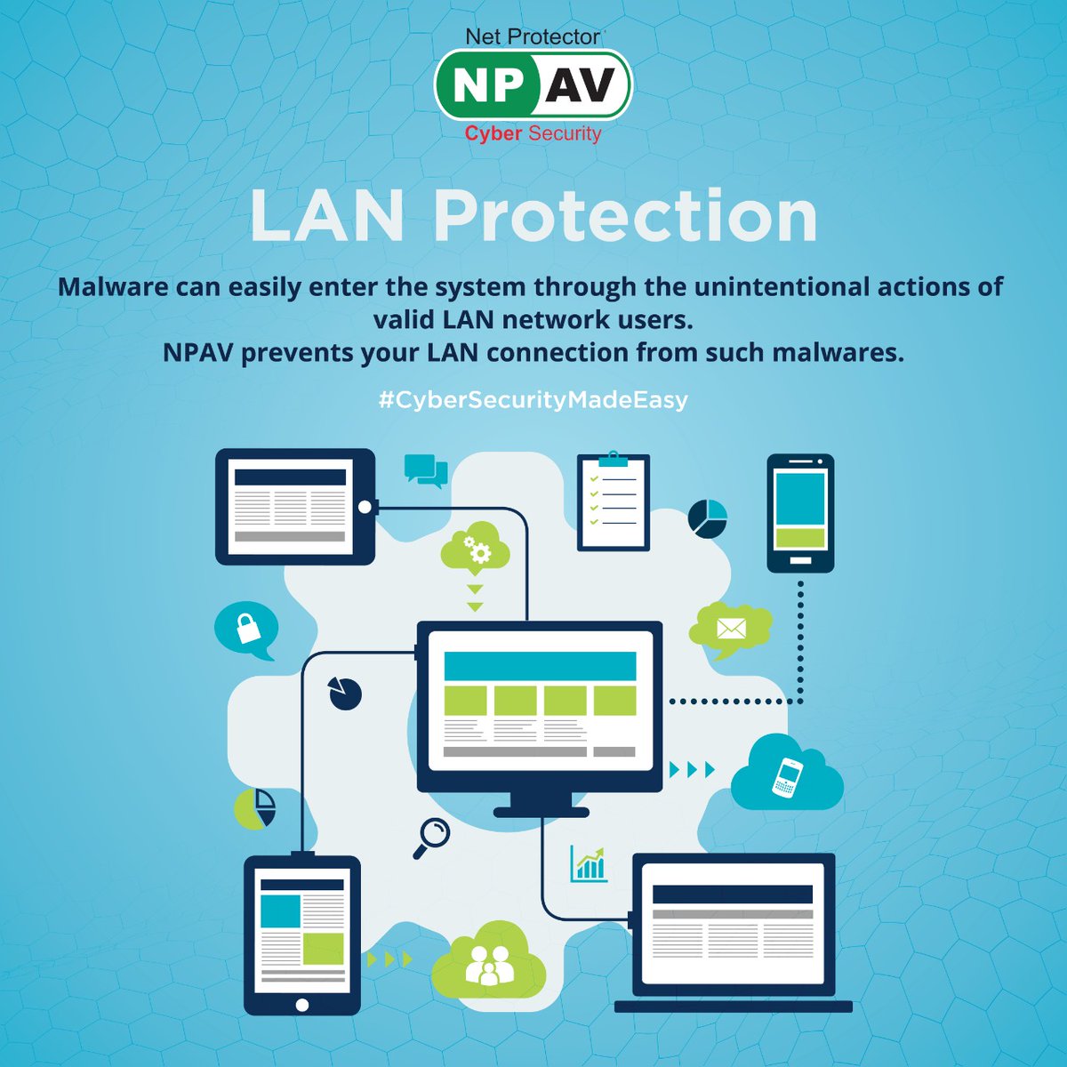 netprotector's tweet photo. NPAV for networks incorporates security features for Enterprise and Corporate Networks.
It provides each node individually and also communicates and reports to a central server. So any network epidemic will stop from spreading.
#LANProtection
#NetProtectorAntivirus https://t.co/tuYNE8IOjs
