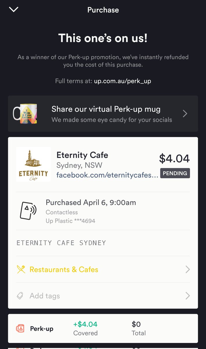 codysav_'s tweet photo. Ordered my usual coffee this morning, to my surprise found out I got it for free. Now that's the right way to start the day 😌 https://t.co/Uua9PBAcwC