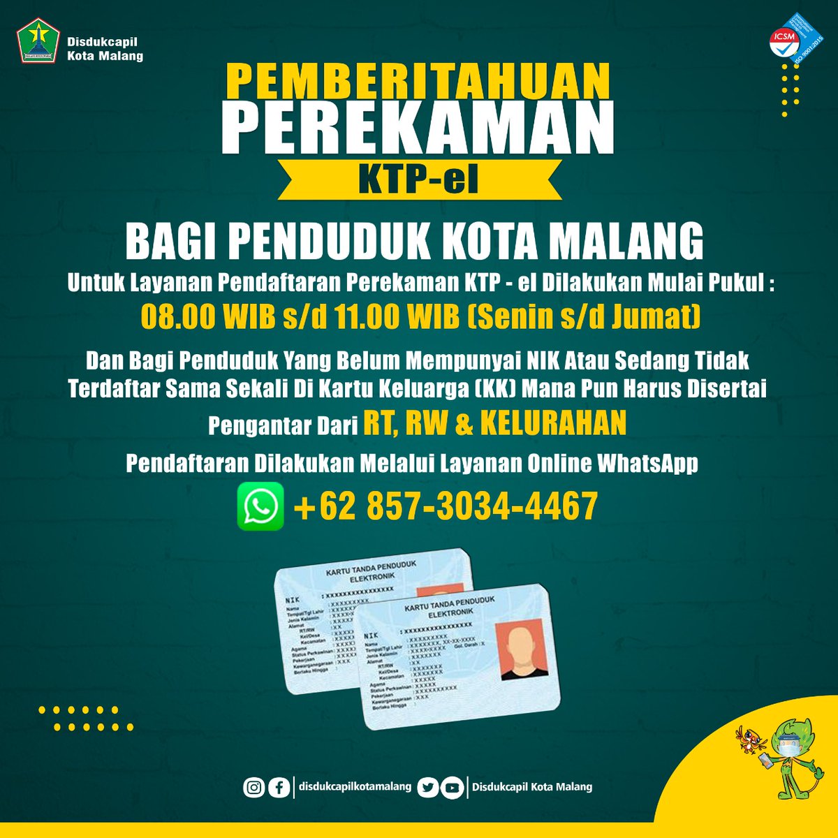 DISDUKCAPIL KOTA MALANG tweet media