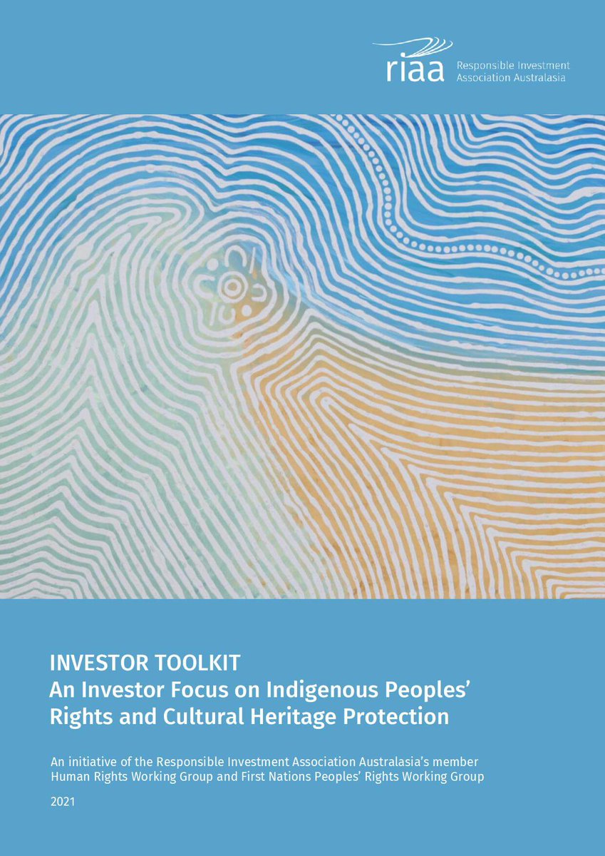 This toolkit by <a href="/RIAANews/">RIAA</a> guides investors on how to assess a company’s relationship with Indigenous stakeholders and its respect for their cultural heritage. Find it here ow.ly/36cI50Izirl

#RIAustralia2022 #culturalheritage #Indigenousheritage #JuukanGorge