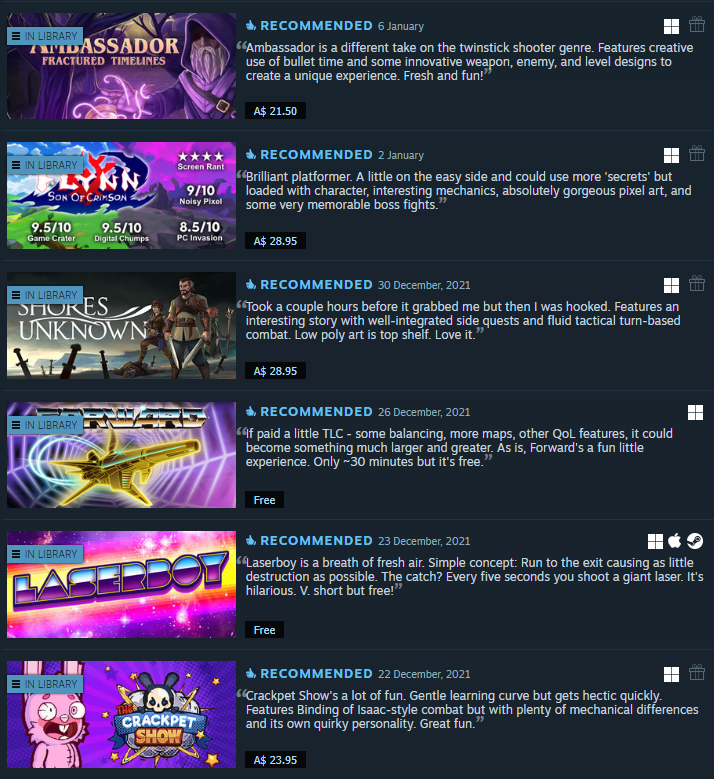 CSH_Picone's tweet photo. Time for another curation showcase!

Twinsticks, RPGs, platformers, shooters, it's all there.

This one features:
@TheAmbassadorFT 
@ThunderhorseCO 
@ShoresUnknown 
@yuuuge_games
@unientgames 
@Vixa_Games

For more niche curation, follow me at:
https://t.co/yvDHtPabKg https://t.co/gCufWgGCUz
