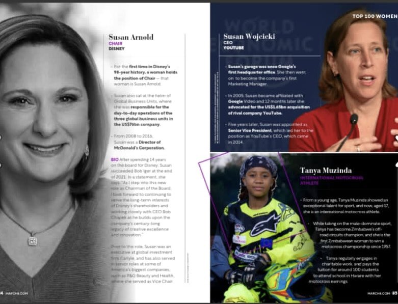 TanyaMuzinda's tweet photo. l would never have imagined to be featured alongside these Iconic Women,Leaders,&amp; Sports Stars.All linked to the common goal to make the world a better place .Thanks to my family,supporters &amp; sponsors.
https://t.co/aBvj0pldlK
@serenawilliams 
@naomiosaka 
@MichelleObama 
@Oprah https://t.co/4oNEZ6Yhqt