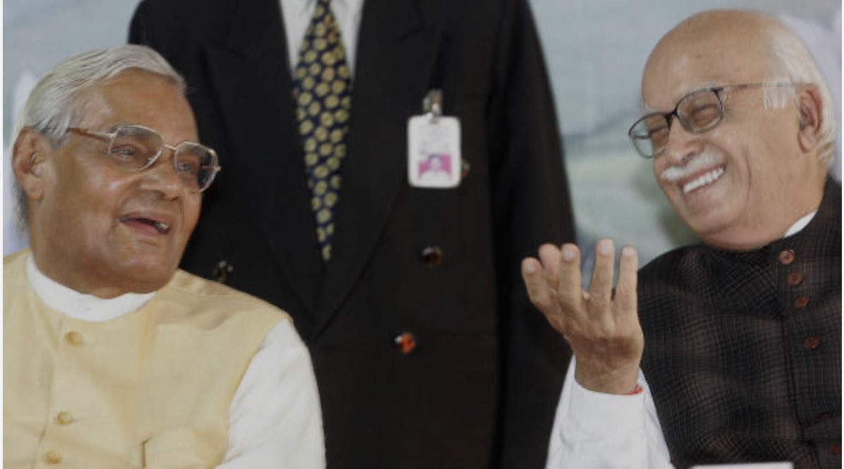 oratorgreat's tweet photo. In four images, 42 years of @BJP4India history #BJP #BJPFoundationDay2022 #SthapanaDivas #1984 #TwoMPs #RathYatra #RamMandir #VajpayeeAdvani #ModiShah https://t.co/CYQ0GYIVaD