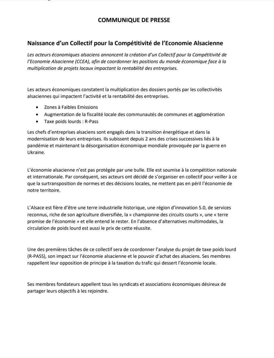 SchwendenmannH's tweet photo. Je tiens à féliciter chaleureusement @toutelalsace. Ses élus et certains collaborateurs ont réussi à réunir l'ensemble du monde économique, du transport et de l'Agriculture contre elle.
Certains en ont certainement rêvé ! La #CEA l'a fait ! Bravo et Merci !
#CCEA #Ecotaxe #RPass https://t.co/MJNxuUHzkC