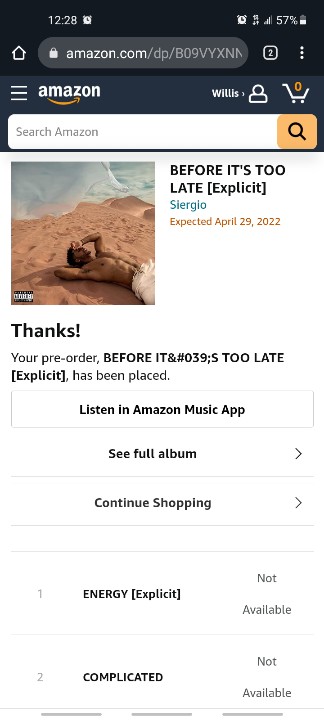 SUCKINGMYTHUMB's tweet photo. I waited up ya hear me. Pre-ordered Mines. Ion know if ya know but don't sleep @Siergio been giving Good Music. #BEFOREITSTOLATE 4/29 https://t.co/l9MMzgjw0D